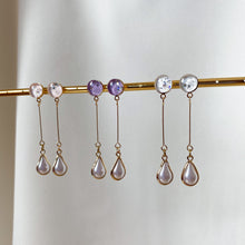 Load image into Gallery viewer, Handmade customisable resin pearl earrings
