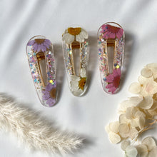 Load image into Gallery viewer, Floral Petal Hair Barrettes