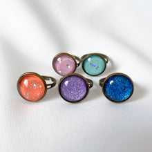 Load image into Gallery viewer, Handmade customisable resin rings
