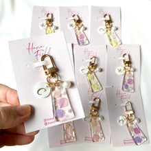 Load image into Gallery viewer, Hydrangea Alphabet Keyrings