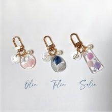 Load image into Gallery viewer, Hydrangea Alphabet Keyrings