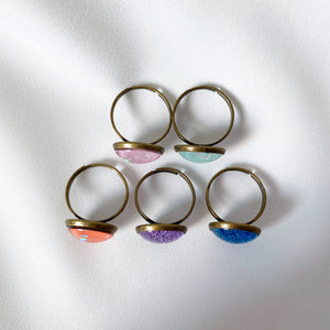 Handmade customisable resin rings