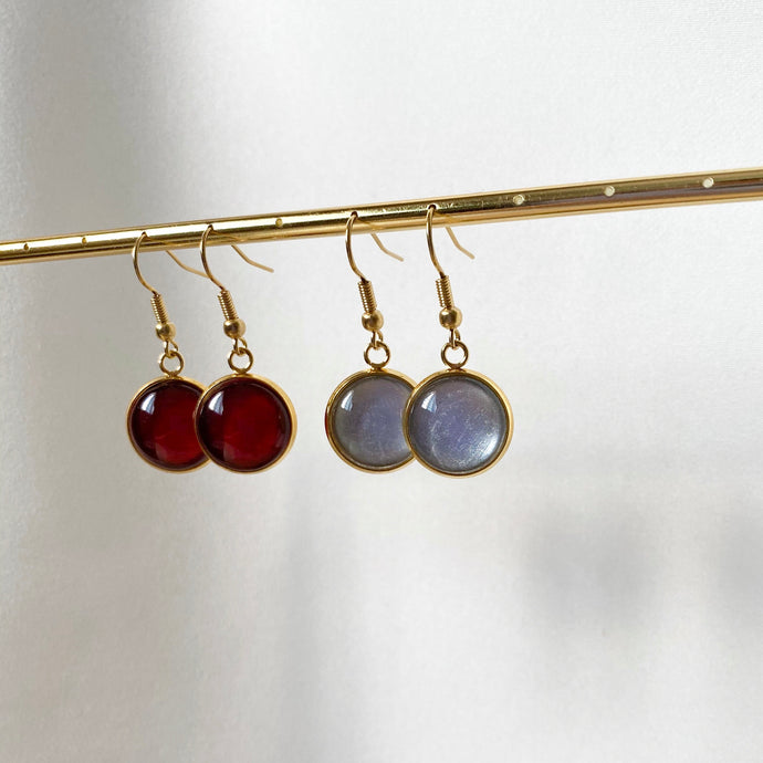 Handmade customisable resin earrings