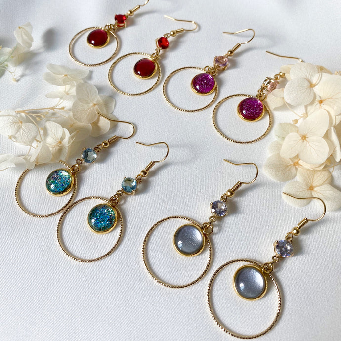 Handmade customisable resin earrings