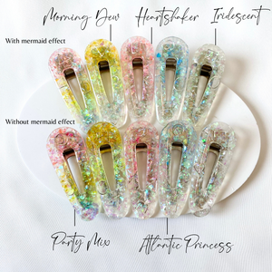 Holographic Party Barrettes